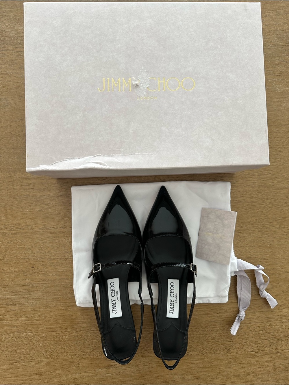 Jimmy Choo Didi 45mm Patent Leather (Size 36.5)